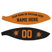 Orange und Schwarz Custom Basketball Vollgröße, Mi (Panele)