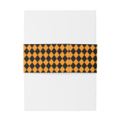 Orange und Schwarz Einladungsbanderole (Rückseitenbeispiel)