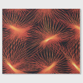 Orange und Schwarz Geschenkpapier (Flach)