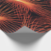Orange und Schwarz Geschenkpapier (Ecke)