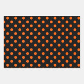 orange und schwarz geschenkpapier set (Vorderseite 2)