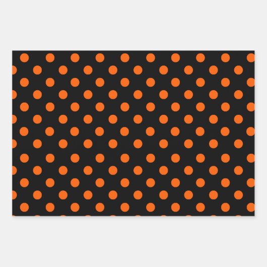 orange und schwarz geschenkpapier set (Vorderseite 2)