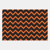 orange und schwarz geschenkpapier set (Vorderseite)