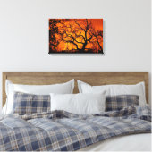 Orange und Schwarz Leinwanddruck (Insitu (Schlafzimmer))