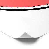 Orange und schwarz Offene Schlangen sarkastisches  Poster (Ecke)