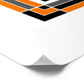 Orange und Schwarz Poster (Ecke)