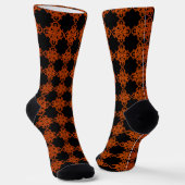 orange und schwarz socken (Gewinkelt)