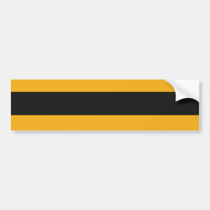 Orange und schwarze Blockkunst Autoaufkleber