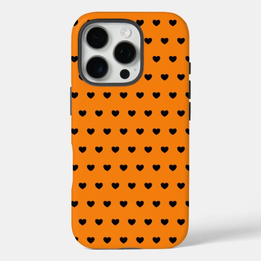 Orange und schwarze iPhone-Abdeckung Case-Mate iPhone Hülle (Rückseite)