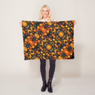 Orange und schwarze Kugeln Decke