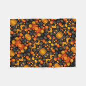 Orange und schwarze Kugeln Decke (Vorderseite (Horizontal))