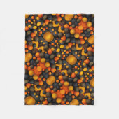 Orange und schwarze Kugeln Decke (Vorderseite)