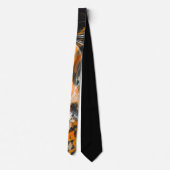 Orange und Schwarze Neck Krawatte (Rückseite)