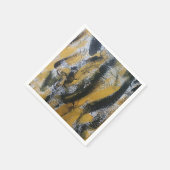 Orange und schwarze Servietten (Ecke)