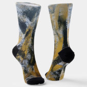 Orange- und schwarze Socken (Gewinkelt)