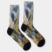 Orange- und schwarze Socken (Rechts)