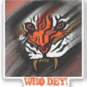 ORANGE- UND SCHWARZE STREIFEN AUFKLEBER (Vorderseite)