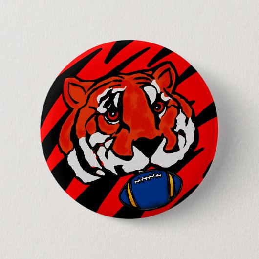 ORANGE- UND SCHWARZE STREIFEN BUTTON (Vorderseite)