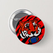 ORANGE- UND SCHWARZE STREIFEN BUTTON (Vorne & Hinten)