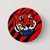 ORANGE- UND SCHWARZE STREIFEN BUTTON (Vorderseite)