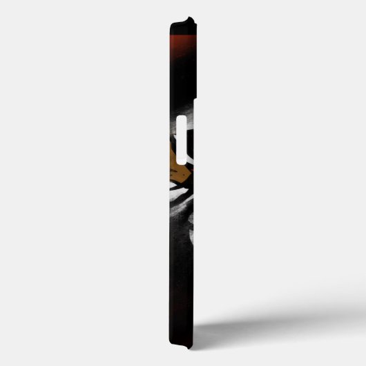 ORANGE- UND SCHWARZE STREIFEN Case-Mate iPhone HÜLLE (Rückseite / Rechts)