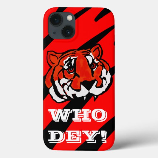 ORANGE- UND SCHWARZE STREIFEN Case-Mate iPhone HÜLLE (Rückseite)