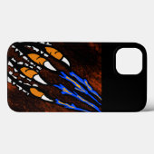 ORANGE- UND SCHWARZE STREIFEN Case-Mate iPhone HÜLLE (Rückseite (Horizontal))