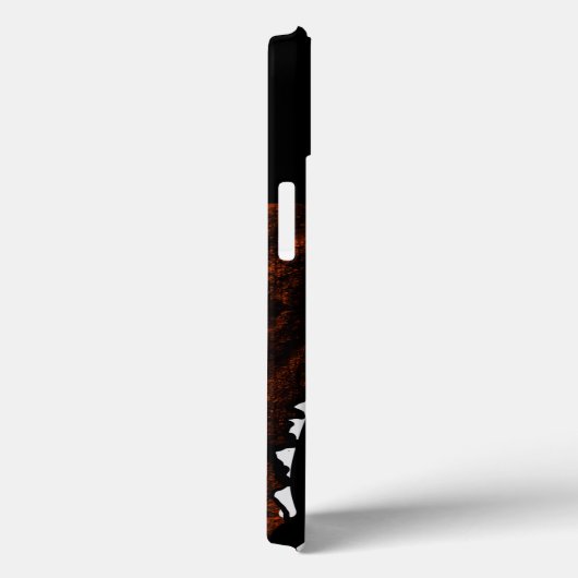 ORANGE- UND SCHWARZE STREIFEN Case-Mate iPhone HÜLLE (Rückseite / Rechts)