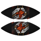 ORANGE- UND SCHWARZE STREIFEN FOOTBALL (Paneele)