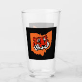 ORANGE- UND SCHWARZE STREIFEN GLAS (Vorderseite)