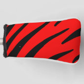 ORANGE- UND SCHWARZE STREIFEN GOLF HEADCOVER (Vorderseite)
