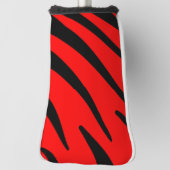 ORANGE- UND SCHWARZE STREIFEN GOLF HEADCOVER (Rotieren 90)