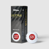 ORANGE- UND SCHWARZE STREIFEN GOLFBALL (Verpackungen)
