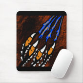 ORANGE- UND SCHWARZE STREIFEN MOUSEPAD (Mit Mouse)