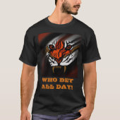 ORANGE- UND SCHWARZE STREIFEN T-Shirt (Vorderseite)