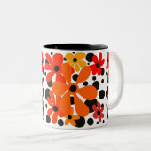 Orange und schwarze Tasse (VorderseiteRechts)