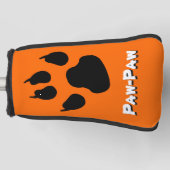 Orange und schwarze Tatzen-Tatze Golf Headcover (Vorderseite)