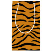 Orange und schwarze Tiger-Streifen Kleine Geschenktüte (Vorderseite)