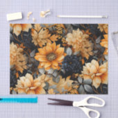 Orange und Schwarzer Fall Seidenpapier (Handwerk)