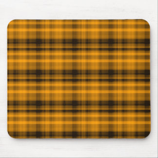 Orange und schwarzer Flanell Mousepad