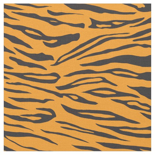 Orange und schwarzer Tiger-Streifen deckte Gewebe Stoff (Nahaufnahme)