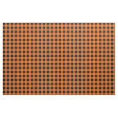 Orange und schwarzes Gingham-Muster-Gewebe Stoff (Yard (91,4 cm))