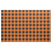 Orange und schwarzes Gingham-Muster-Gewebe Stoff (Fat Quarter (45,7 x 55,9 cm))