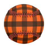 Orange und schwarzes Karo Baseball (Rückseite)