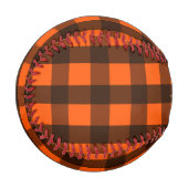 Orange und schwarzes Karo Baseball (Vorderseite Links)