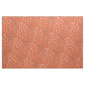 Orange und Silver Glitzer City Dots Stoff (Yard (91,4 cm))