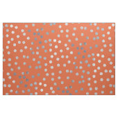 Orange und Silver Glitzer City Dots Stoff (Fat Quarter (45,7 x 55,9 cm))