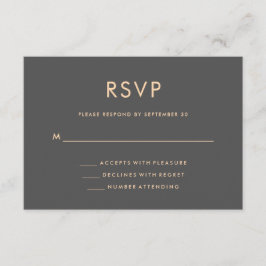 Orange und Smoky Grau | World Map Wedding RSVP