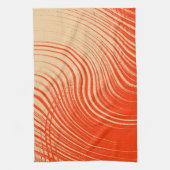 Orange und Tan Geschirrtuch (Vertikal)