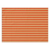 Orange und Tan Stripe Tischdecke (Vorderseite (Horizontal))